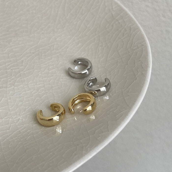 Wholesale Simple and minimalist metal ear bone clip, cool style, light luxury, high-end feeling, no ear holes, ear clip, versatile earrings and earrings
