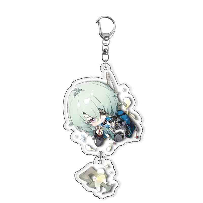 Wholesale Layered acrylic keychain game merchandise figurine cute bag accessory