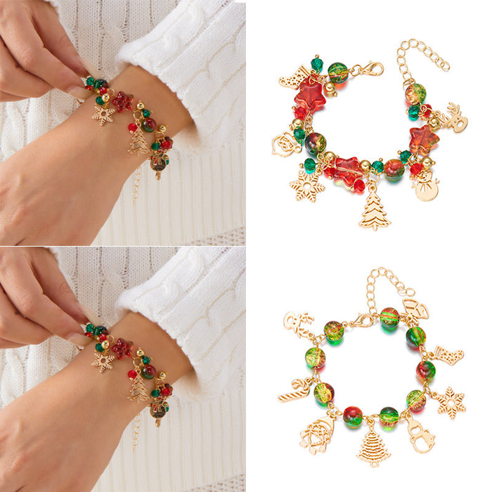 Wholesale Christmas cartoon pendant bracelet