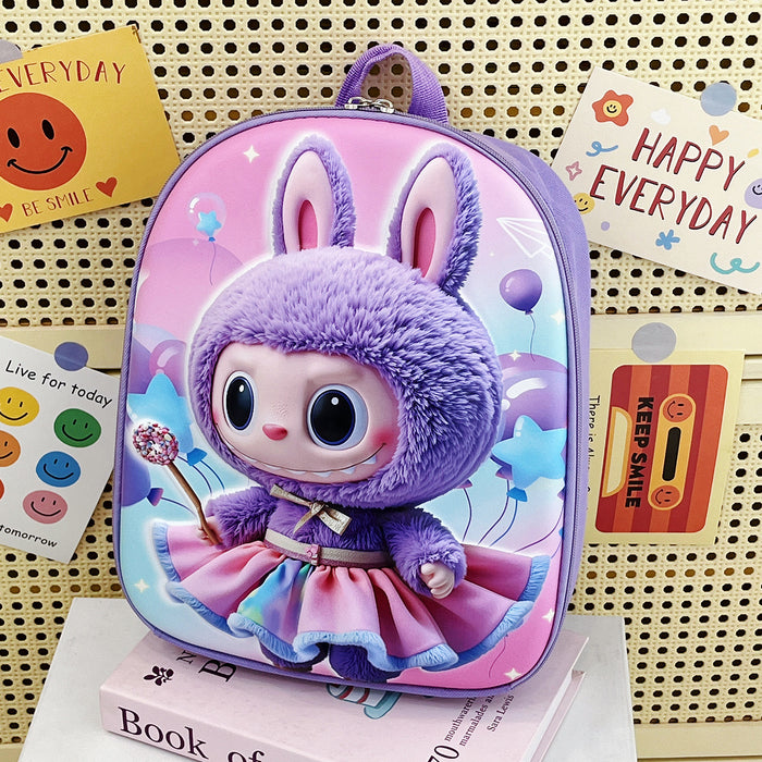 Wholesale Cute cartoon backpack for kindergarten boys and girls with cartoon dolls