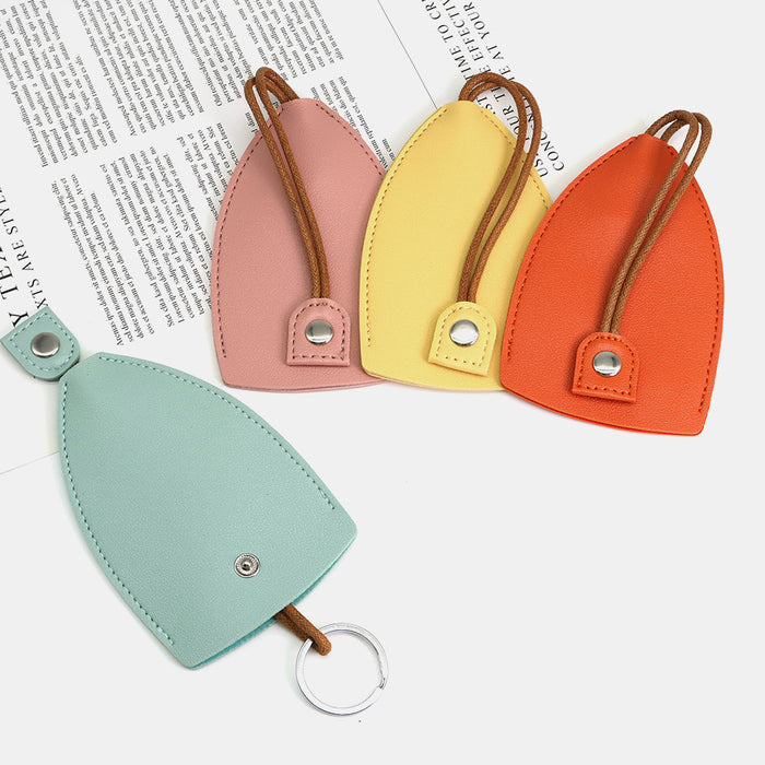 Wholesale pull-out key case simple car key storage bag pu leather key protective case