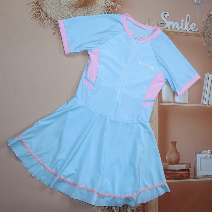 Wholesale Swimsuit one-piece skirt style sun protection swimsuit new hot spring swimsuit