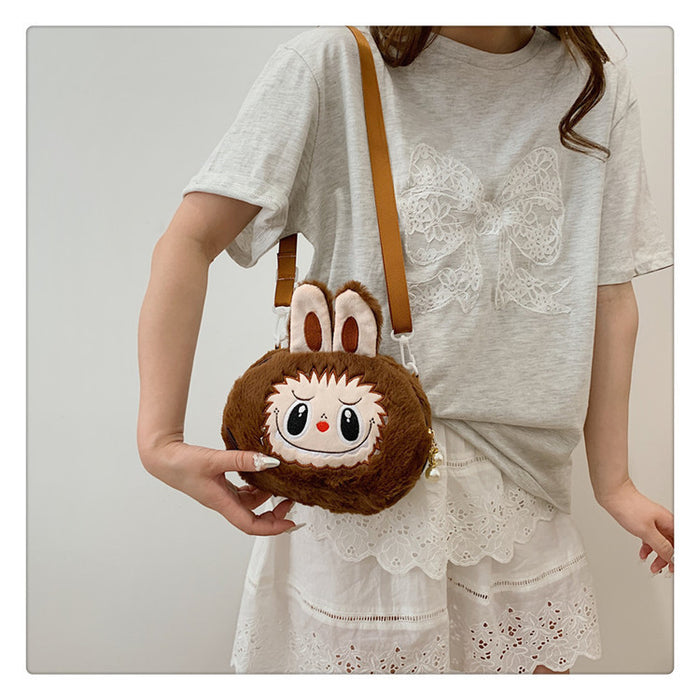 Wholesale Rabbit Doll Stuffed Cartoon Shoulder Bag Girls Gift Crossbody