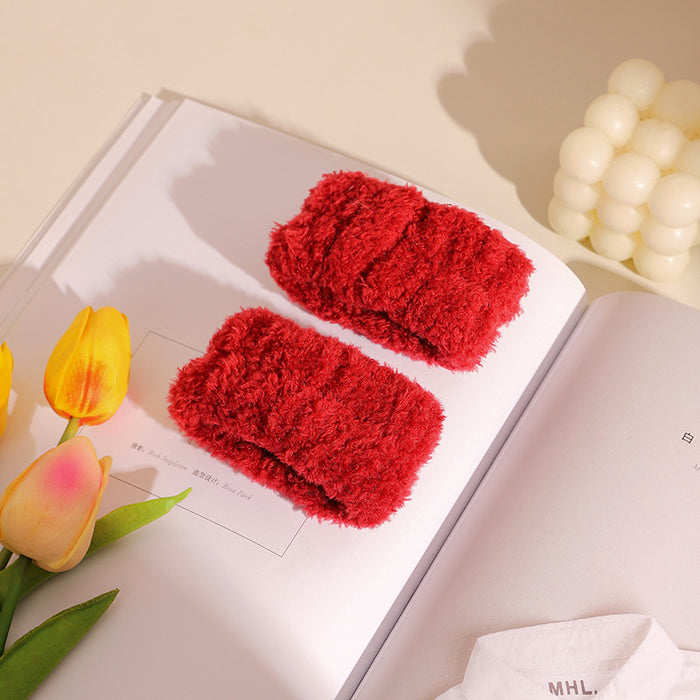 Wholesale Cute wide-brimmed practical plush headband for girls