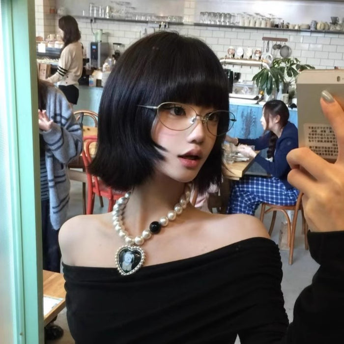 Wholesale Metallic silver glasses with cool anti blue light and prescription for myopia and flat lenses