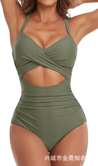 Wholesale Jumpsuit sexy women's swimsuit backless tight cross tie bikini