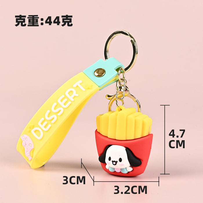 Wholesale Cartoon Cute PVC Soft Keychain Pendant Fashion Accessory Gift MOQ≥10