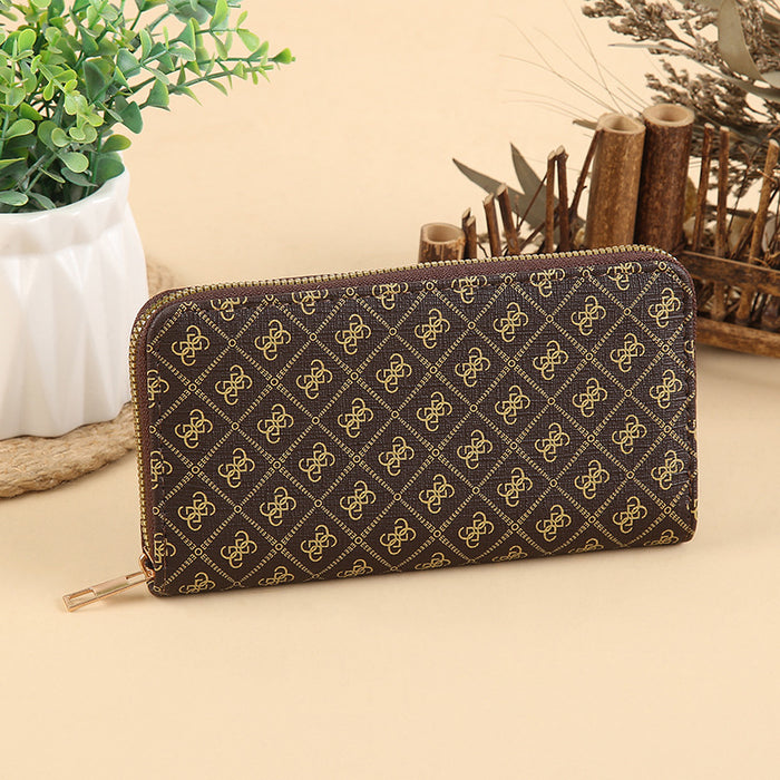 Wholesale Stylish PU Leather Multi-function Long Wallet with Card Slots MOQ≥3