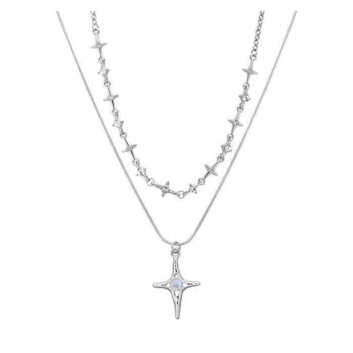 Wholesale Titanium steel necklace, high-end sweater chain, light luxury design accessory