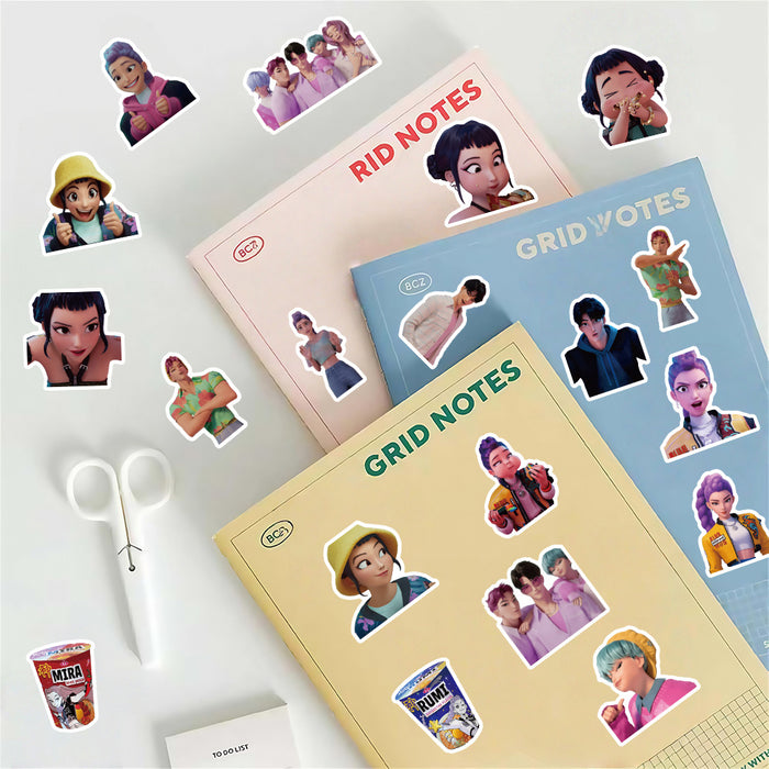 Wholesale 104pcs K-Pop  Anime Graffiti Stickers for Water Bottles