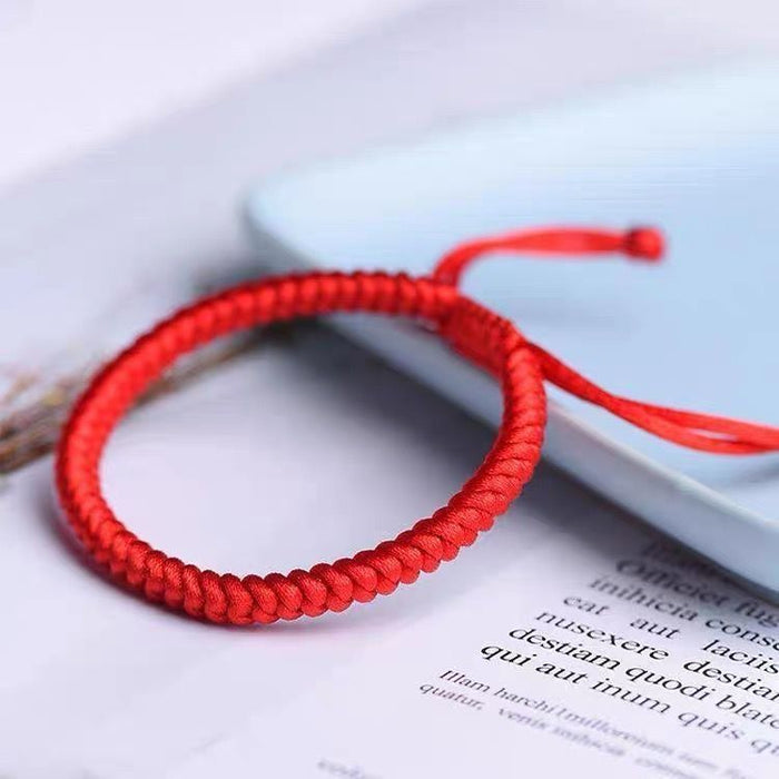 Wholesale Hand woven red rope bracelet