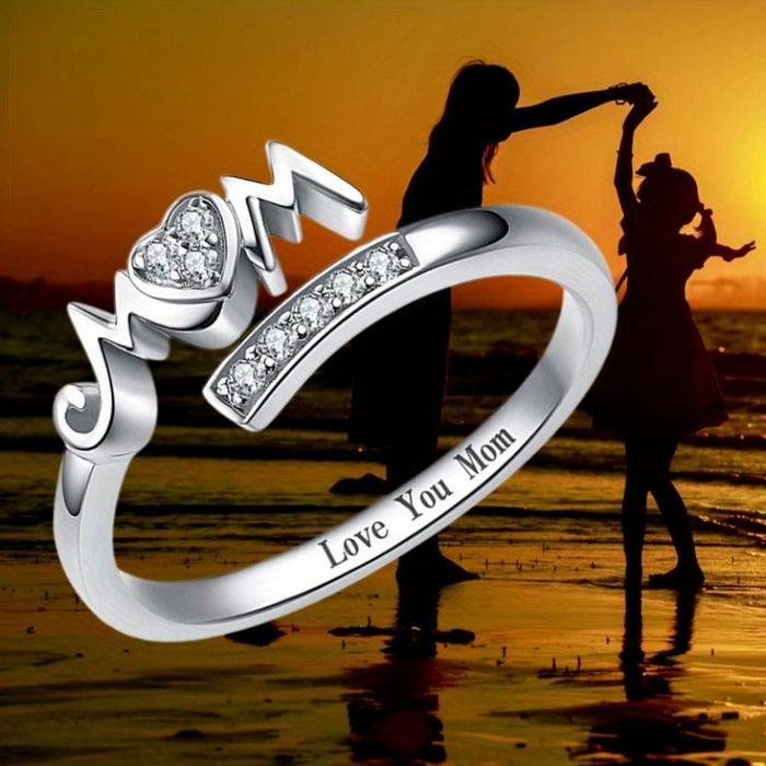 Wholesale Jewelry Opening Love Ring Accessories Fashion Engraved Handpiece