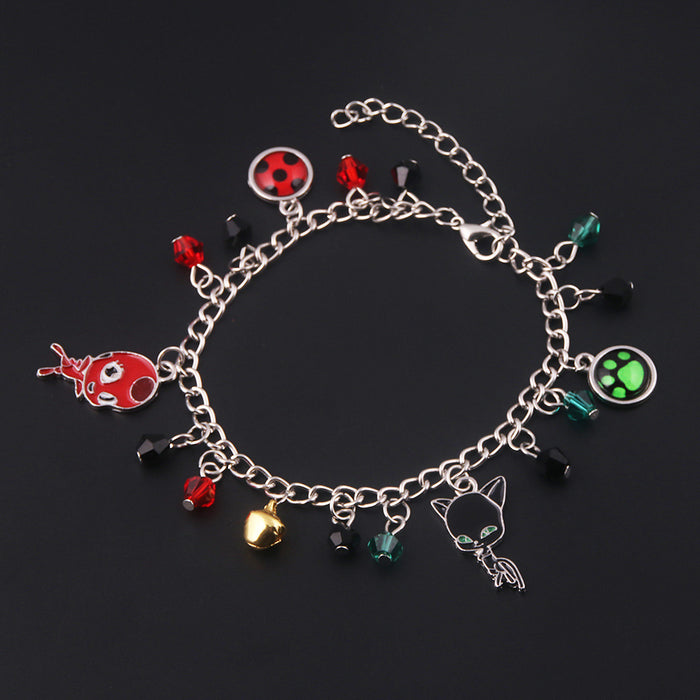 Wholesale Anime Peacock Conch Bay  Necklace Black Cat Dog Claw Ring Bracelet Bee Hairpin Music Snake Bracelet