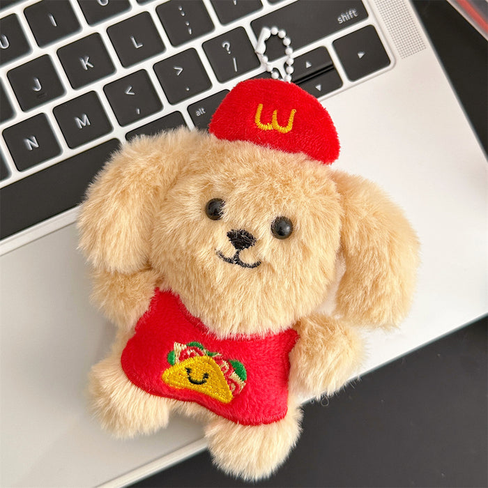 Wholesale Puppy Plush Toy Pendant for Girls' Bags Keychain Accessory