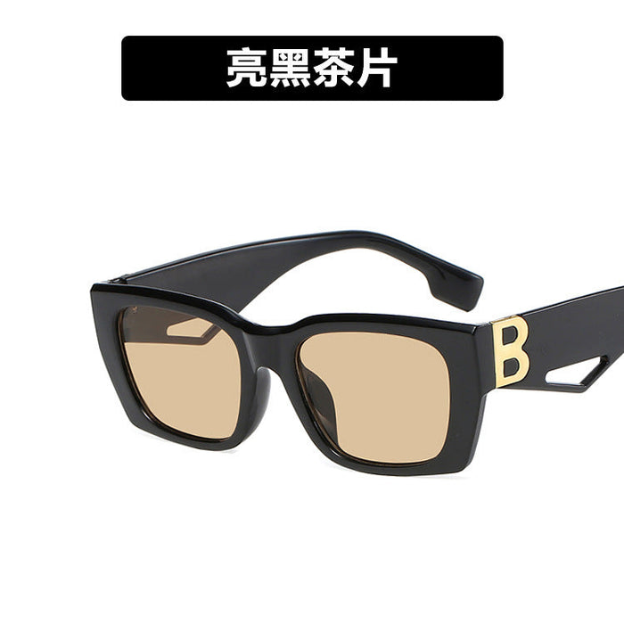 Wholesale Sunglasses PC Small Square Box Retro Hollow (F) JDC-SG-YuX006