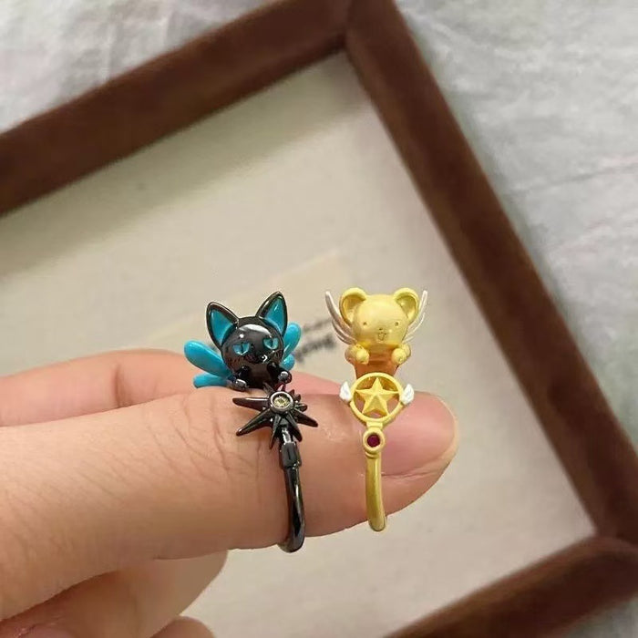 Wholesale Cartoon Cute Creative Simple and Exquisite Pair Ring