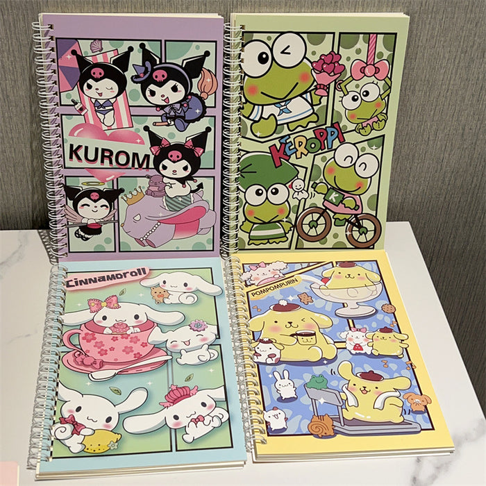 Wholesale 4 Sets of A5 Coil Cartoon Paper Notebook JDC-NK-YYC001