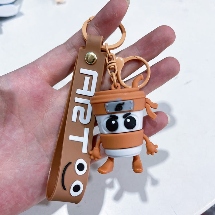 Wholesale Wooden Stick Man Shark Marine Life Pendant Small Gift