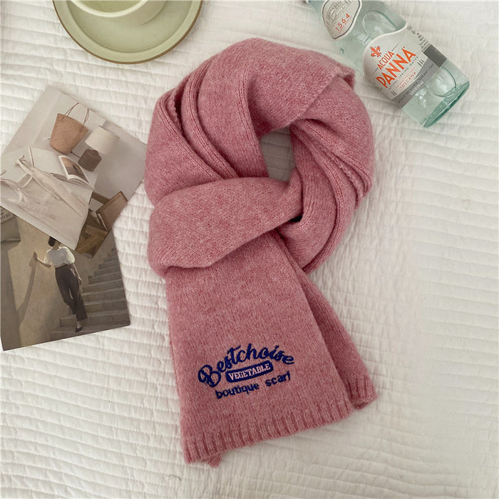 Wholesale Winter Embroidered Letters Cashmere Scarf JDC-SF-Jieh002