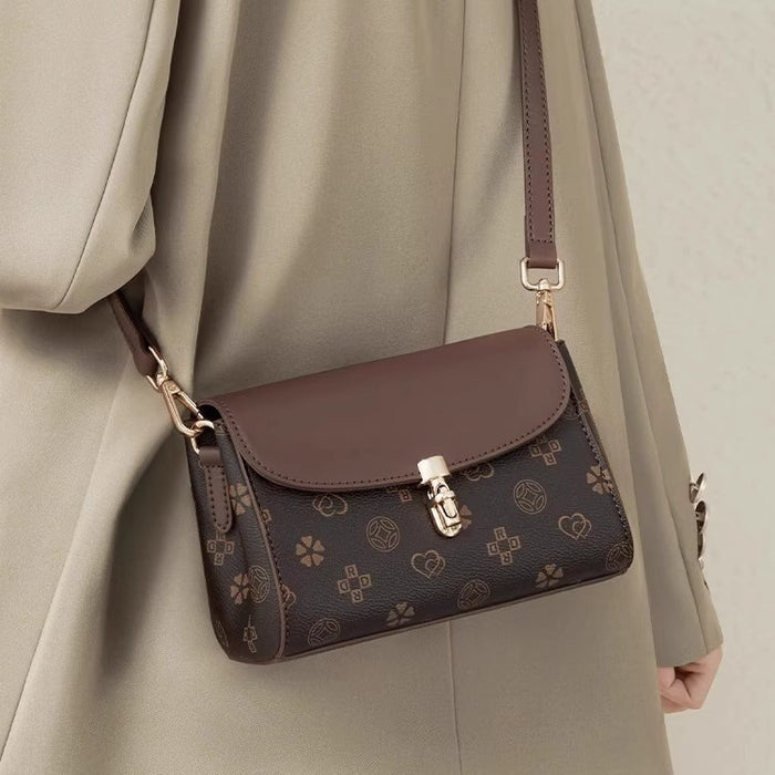 Wholesale Textured Versatile Women' s Bag Retro Printed Bag Women' s Square Bag