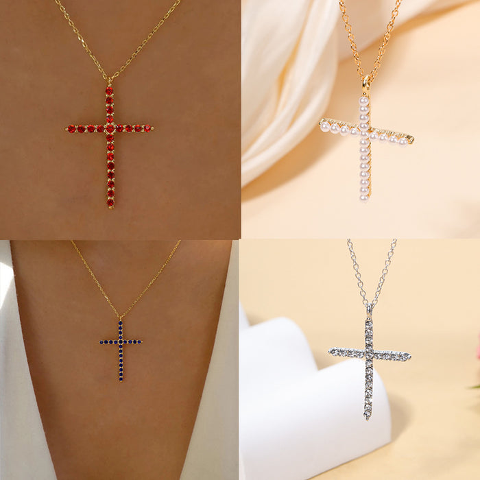 Wholesale Pendant Cross Necklace Women's Fashion New Fashion Pendant Accessories