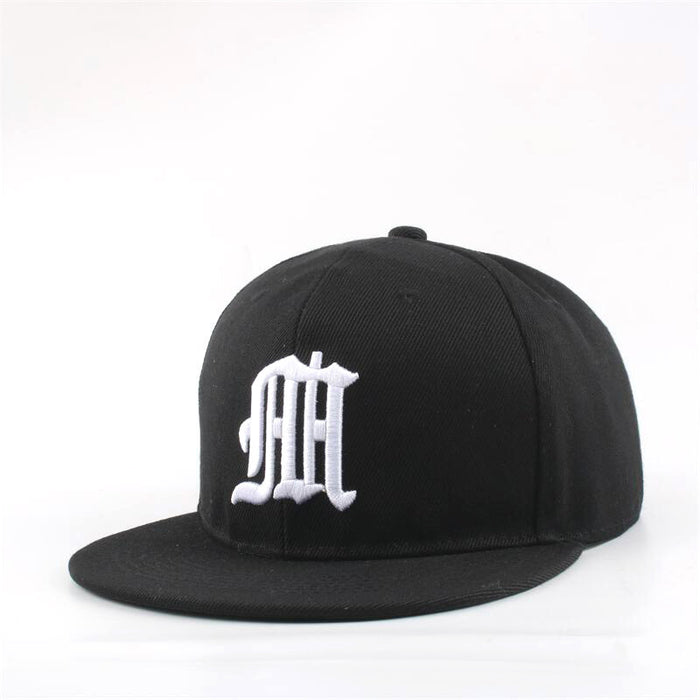 Wholesale Letter embroidered baseball cap outdoor flat brim sun protection hat