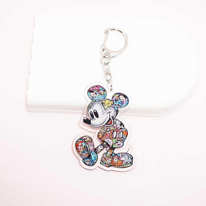 Wholesale Cute Couple Acrylic Keychain Backpack Pendant Accessories