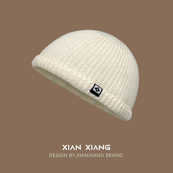 Wholesale Hat, small patch fabric, knitted yarn hat