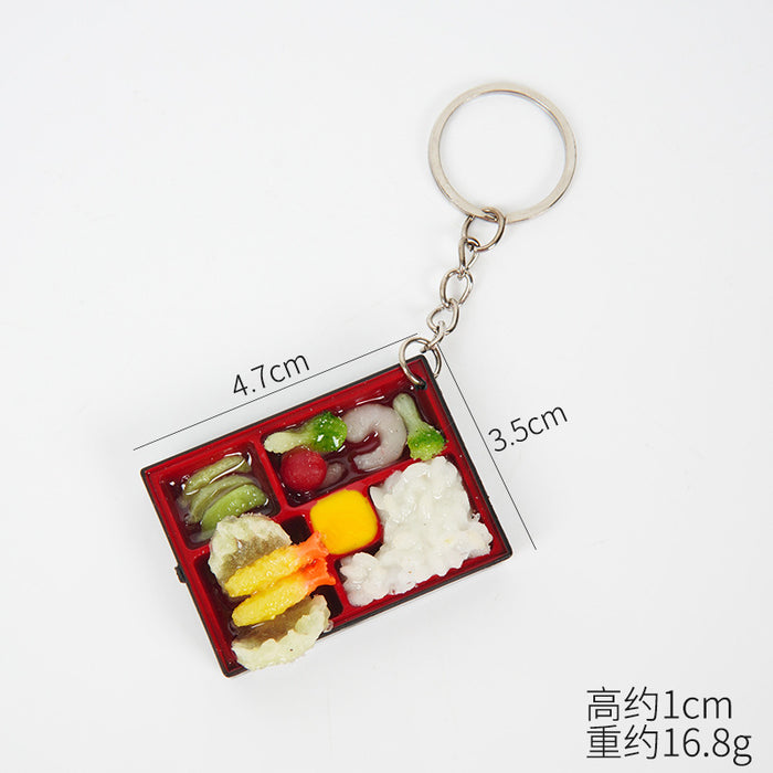 Wholesale PVC Miniature Chinese Bento Box Food Model Realistic Simulation For Dollhouse Fridge Magnet Home Decor