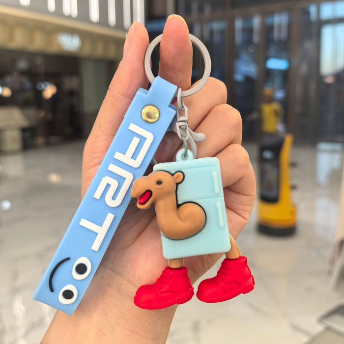 Wholesale Cartoon Silicone Keychain Bag Pendant