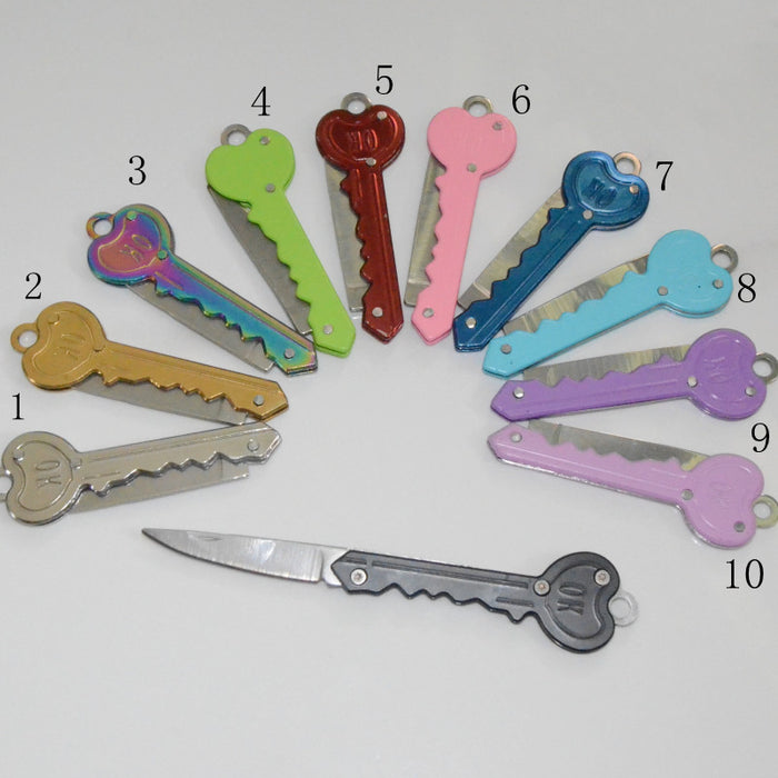 Wholesale Stainless Steel Fruit Knife Keychain JDC-KC-KB003