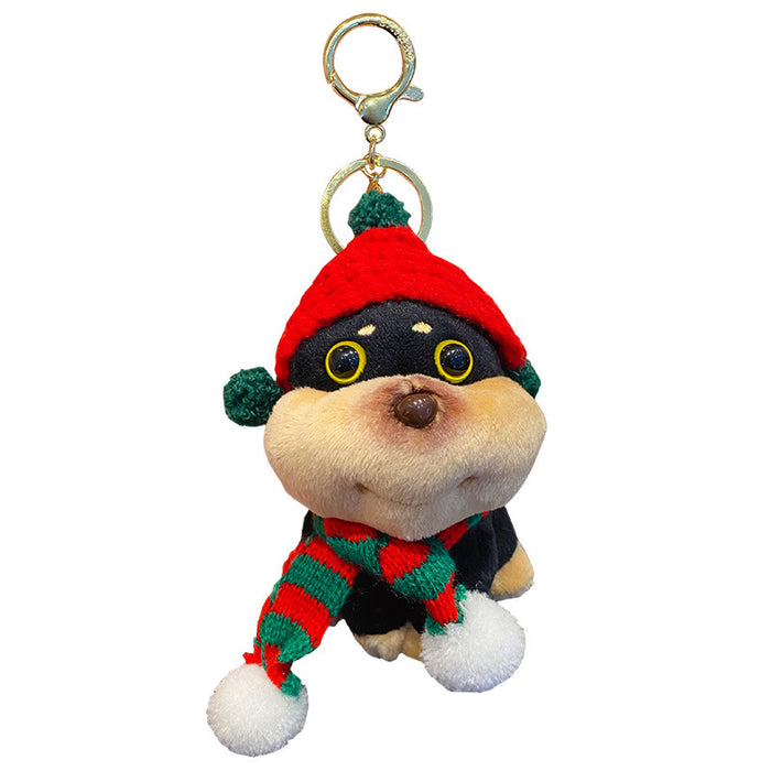 Wholesale Original funny plush toy keychain, cute and exquisite plush toy bag pendant