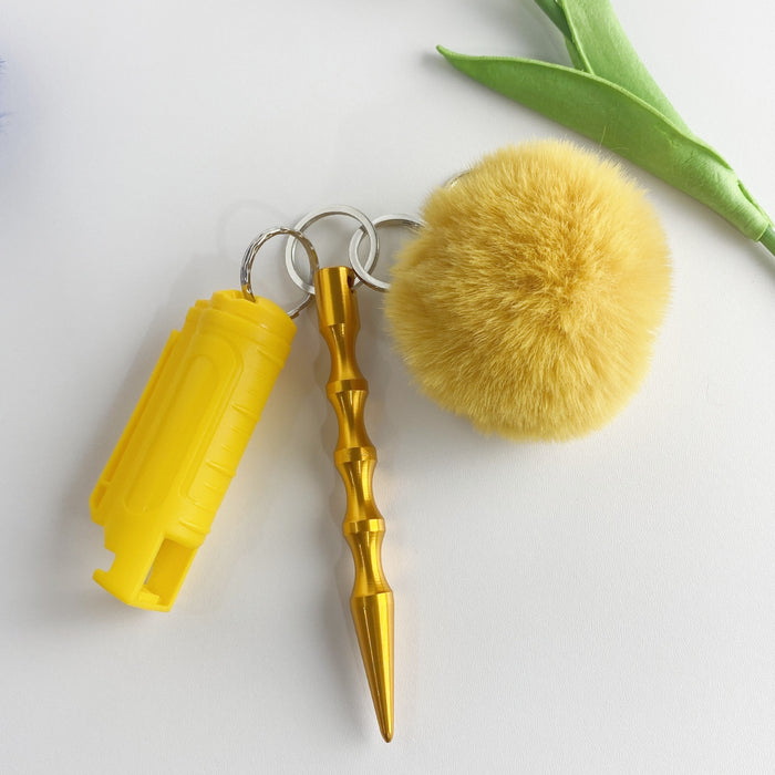 Wholesale Multifunctional Wool Ball 3-piece Keychain JDC-KC-ZY030