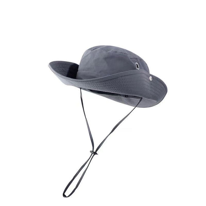 Wholesale Hat Drawstring Versatile Breathable Fisherman's Hat Sunshade and Sun Protection Large brimmed Sun Hat