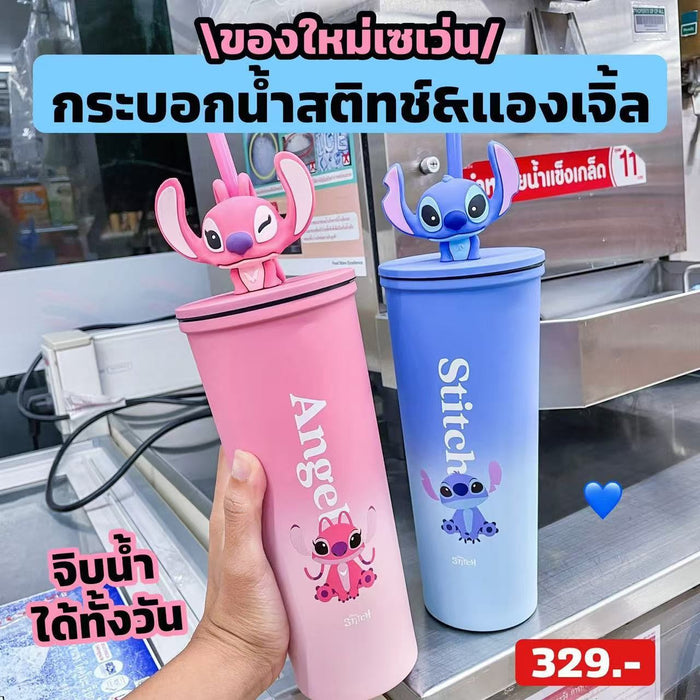 Wholesale Cartoon Large-Capacity Simple Thermos Cup Coffee Cup Portable Car Straw Cup