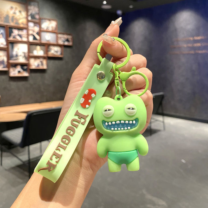 Wholesale Funny cute tooth monster cartoon keychain tooth monster pendant