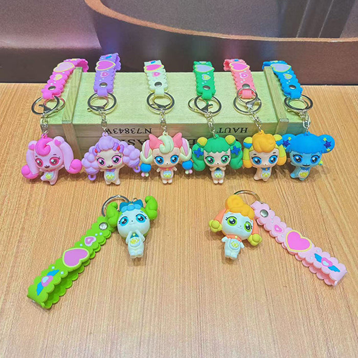 Wholesale Cartoon Cute Keychain Pendant Wholesale Epoxy Doll Car Small Ornament Jewelry Doll Accessories Couple