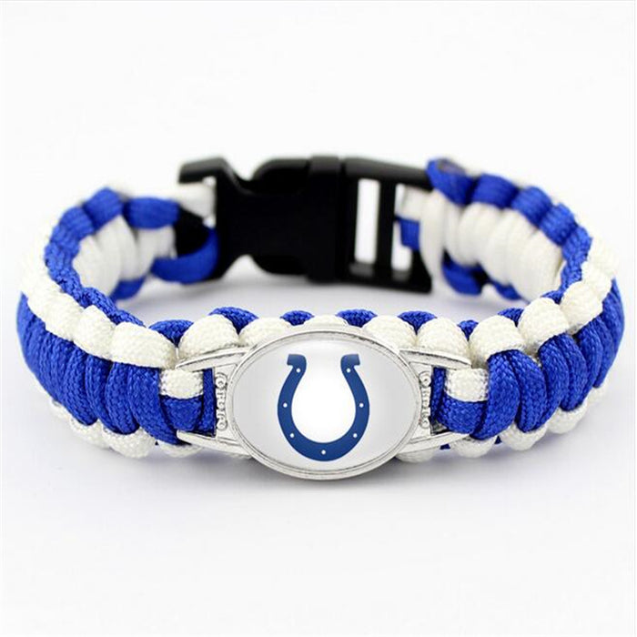 Wholesale Football  Alloy Buckle Woven Bracelet