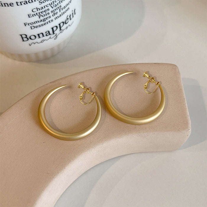 Wholesale Circular spiral ear clip, plain ring, high-end feel, no ear hole earrings, earrings, earrings, accessories