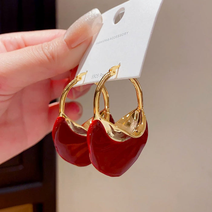 Wholesale High end retro exaggerated irregular earrings with large earrings and earrings