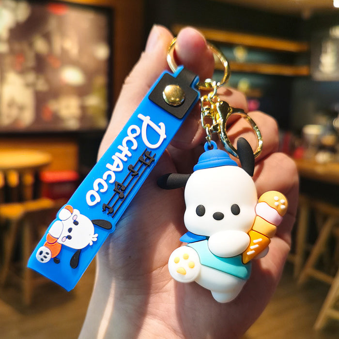 Wholesale Cartoon Doll Rubber Keychain JDC-KC-Tingm168