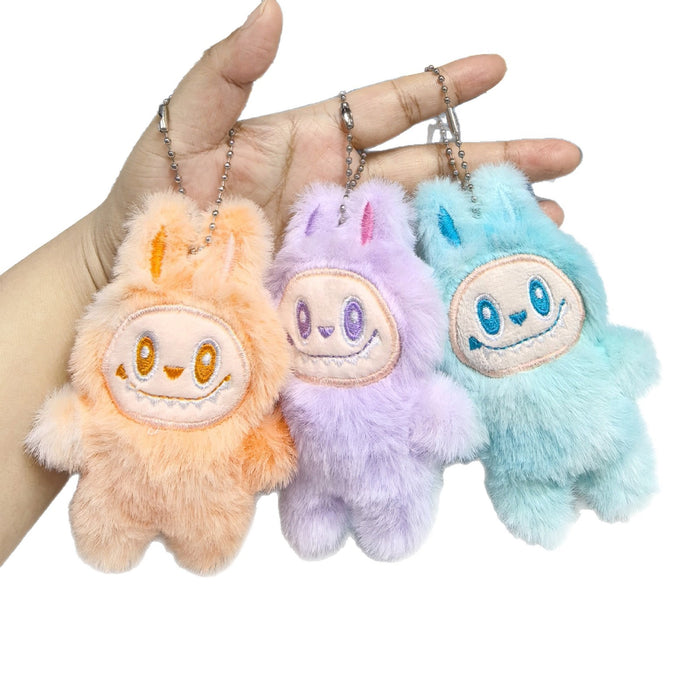 Wholesale Squeak pendant plush doll cartoon bag keychain souvenir small gift