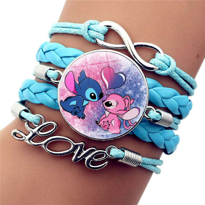 Wholesale Star Stitch Cartoon Bracelet Girl Jewelry Hot Selling Accessories Stitch Peripheral Leather Hand Jewelry JDC-BT-JY002