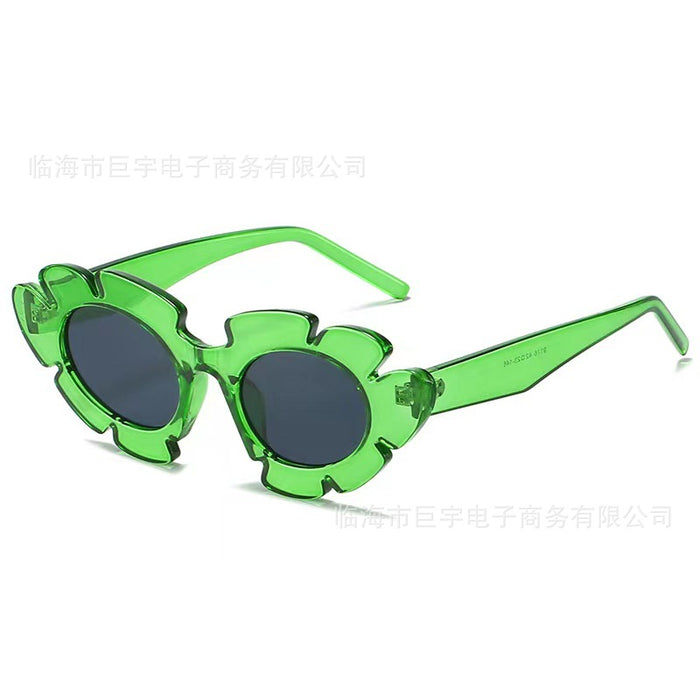 Wholesale New Sunflower Sunglasses Fashionable Flower Shaped Funny Decorative Sunglasses Glasses