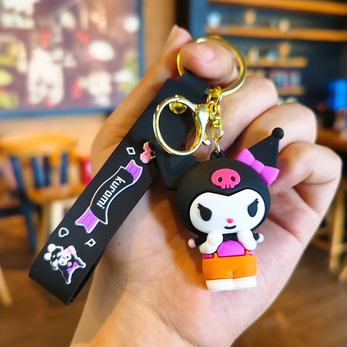 Wholesale Cartoon Silicone Doll Keychain JDC-KC-Tingm298