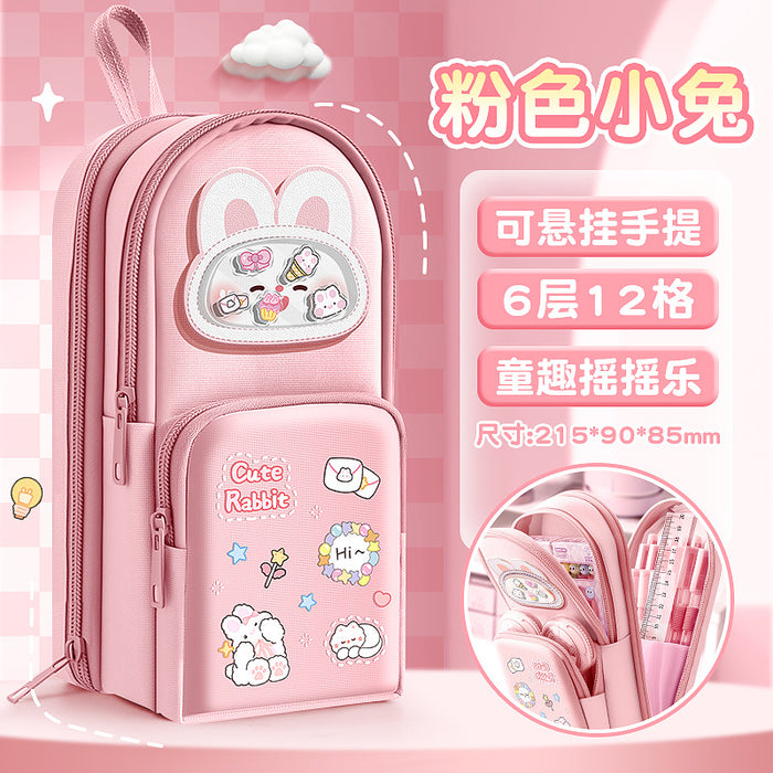 Wholesale Canvas Pencil Case Style Stationery Bag for Girls Resale