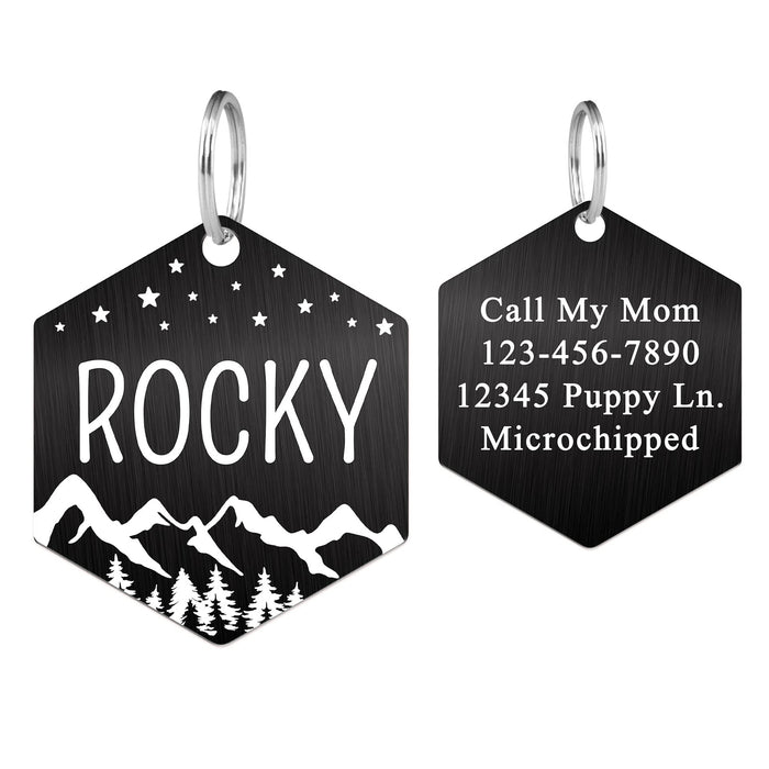 Wholesale Stainless steel pet tag electroplating, laser marking, engraving, cat and dog tag