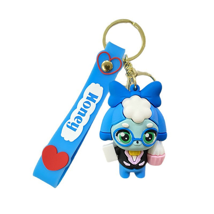Wholesale Cute cartoon pendant school bag doll pendant keychain