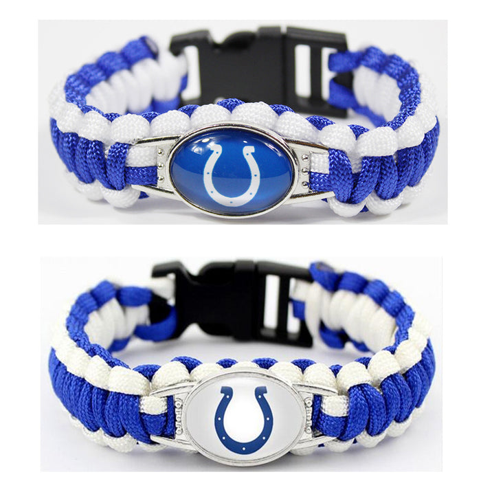 Wholesale rugby team rope woven bracelet