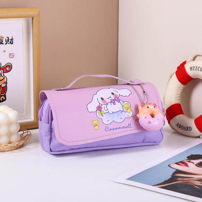 Wholesale Cartoon Stress-Relief Large Capacity Double-Layer Pencil Case